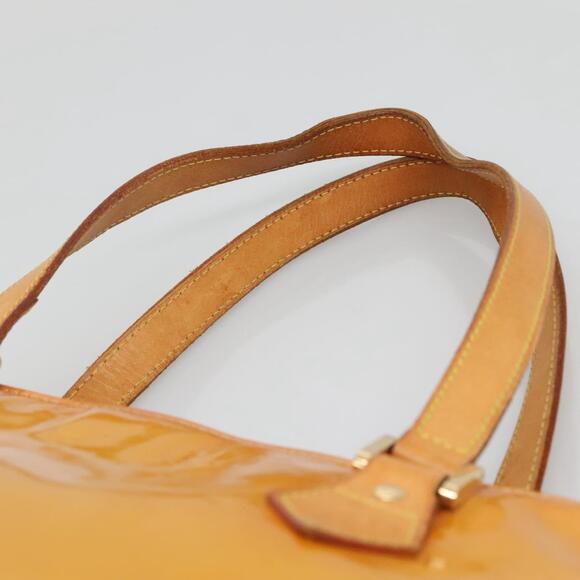 LOUIS VUITTON Monogram Vernis Houston Hand Bag Beige M91004 - Picture 8 of 12